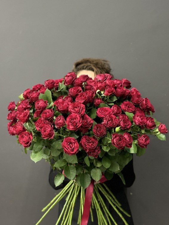 Роза кустовая ПИОНОВИДНАЯ (цвет на выбор)